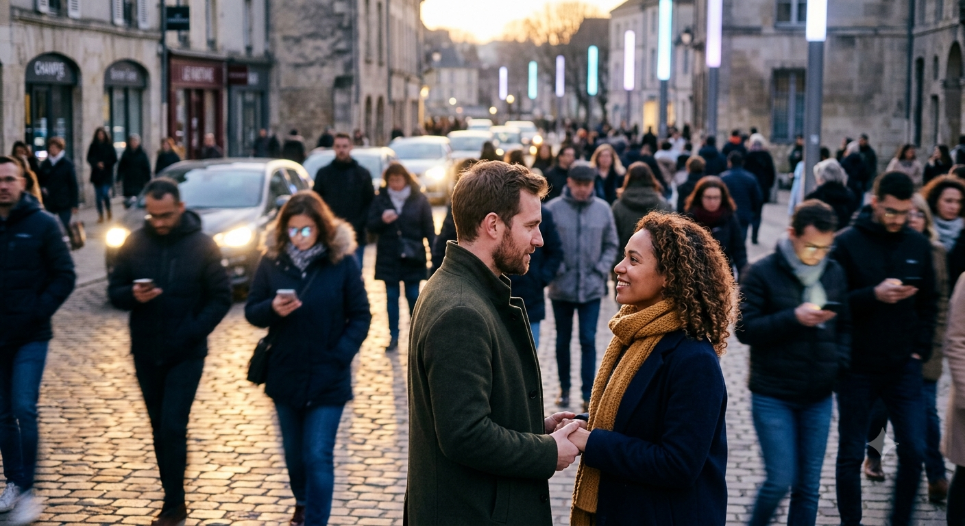 Un couple, seul face au monde, après une nuit ensemble